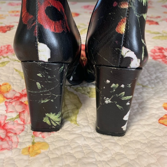 Matisse Floral Leather Heel Boots - Picture 4 of 10